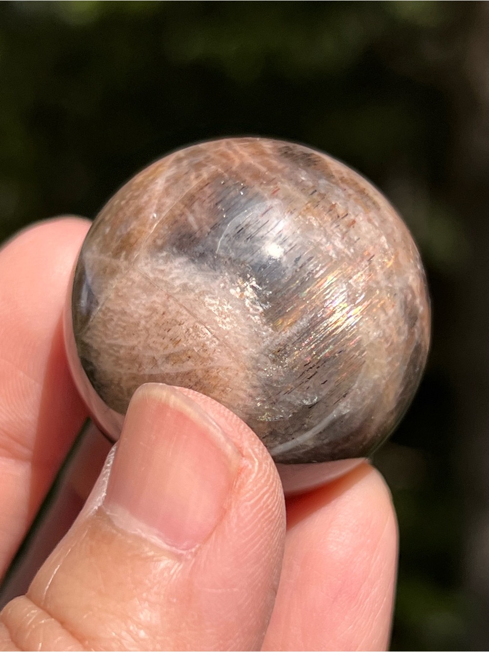 Moonstone (5) sunstone sphere | crystal